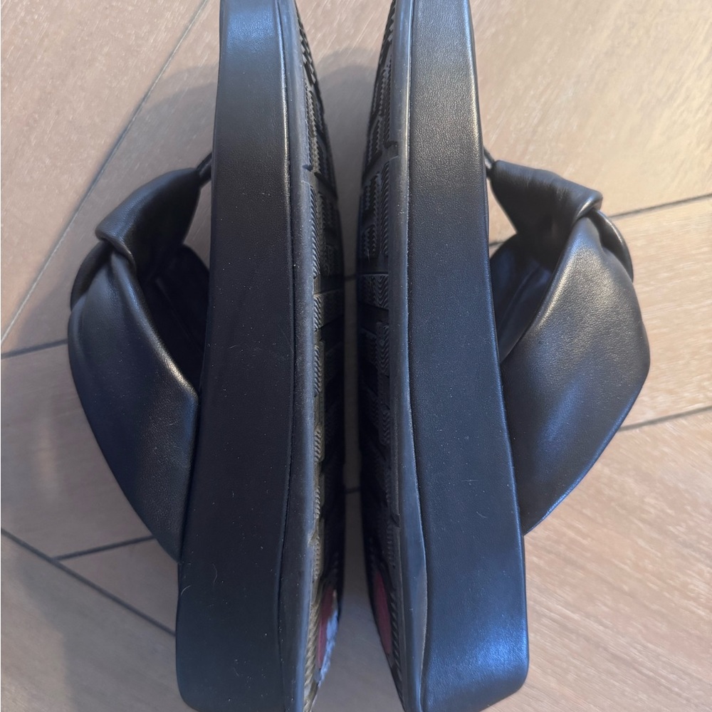 FitFlop F-MODE Knot Soft-Leather Flatform Toe-Post Sandals - Picture 5 of 11